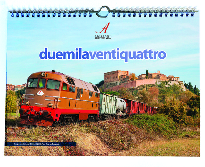 Calendario da muro 2024 - treni - Edizioni Artestampa